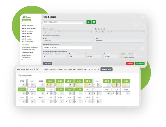 vistas de sistema 1 y adaptable phone